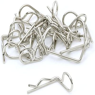 UCUT RC 90-Degree Angle Body Clips Bent Springy Pins for All 1/10 Scale Model Car Truck Crawler Truck (20-Pack)