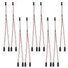 SUPULSE 9 Pieces JST Y Connector 3 Pin JST Plug C-Y line Servo Extension Cable Wire Cord Female to Male RC Servo Connectors for RC JR Futaba RC Car Airplanes view 1