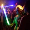 MR PARTY KING 100 Pack LED Foam Sticks Bulk - Multi Color with 3 Flashing Modes - Glow in The Dark Party Supplies for Wedding, Raves, Concert, Party, Camping view 3