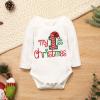 Abbence My First Christmas Outfit Baby Girl Boy 1st Clothes Newborn 4PCS 9-12 Months view 2