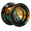 YoYo Ball, Unresponsive Aluminum Alloy Advanced Competition YoYo Ball with Glove 3pcs Strings for Adult Children(Black Gold) Yoyo Yo view 2