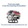 AMOC MAD RC V8 Engine Model, Simulation Dynamic V8 Engine Internal Combustion Engine DIY Assembly Model for AX90104 SCX10 Capra VS4-10 Pro/Ultra Model Car, Red, 6.4 x 6.0 x 5.5cm view 4
