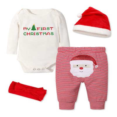 Abbence My First Clothes Baby Girl Boy Clothes Outfit,Baby 1ST Clothes 4PCS 3-6 Months