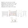 1:12 Dollhouse Baby Furniture Model Set Miniature Baby Crib Rocking Horse Chair Cabinet Decoration Accessories view 3
