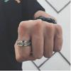 LIOYSIUT Anxiety Ring for Men & Women, Stainless Steel Spinning Ring for Stress Relief (Size 8, Black) view 4