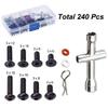HJGFDSKJK 240Pcs RC Screw Kit Repair Tool Sets Hardware Fastener for 1/10 RC Model Car DIY Parts Replacement view 2