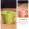 ibasenice 20Pcs Simulation Mini Cups Set Resin Tiny Mugs for 1 12 Dollhouse Decor Miniature Tea Party Accessories view 2