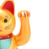 RIESKAS Fortune Cat Waving Arm Solar Powered Welcoming Beckoning Fortune Lucky Cat Home Stores Car Decor view 2