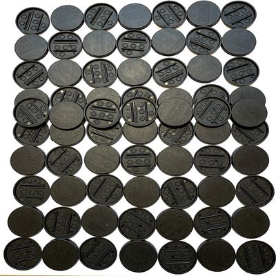 Big Packs 1000, 2000 or 5000 30mm Flat Multi-Purpose Bases for Miniatures (roughly 1.2") - Black Plastic - (Affordable 32mm Replacements) (5000 Bases)