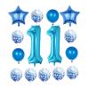 11th Birthday Decorations Party Supplies,Blue Number 11 Balloon,40 Inch Giant Foil Mylar 11th Balloons Decorations for Boy Girl,Large Helium Numbers 11 Balloon for 11th Anniversary Events Supplies view 1