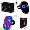 MEGOO Led Mask With Bluetooth Shining Mask Programmable,for halloween Party Cosplay,light up face mask Masquerade(Battery) view 1