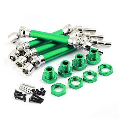 4X Front Rear Driveshafts Axles #45 Steel Drive Shaft for Arrma Typhon 3S BLX Typhon Mega550 Upgrade Parts (Green)