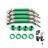 4X Front Rear Driveshafts Axles #45 Steel Drive Shaft for Arrma Typhon 3S BLX Typhon Mega550 Upgrade Parts (Green) view 2