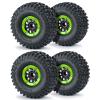 RCLIONS 1/7th RC Car 2.8inch Beadlock Wheel Rims and Tires Set Upgrades for 1:7 UDR Unlimited Desert Racer (Green) view 1