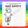 ZOCO  Bike Safety  Custom Educational Coloring & Activity Books (250 Bulk Pack, with Crayons)  Bicycle Road Rules, Helmet Safety for Kids  Add Your Imprint view 3