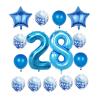28th Birthday Decorations Party Supplies,Blue Number 28 Balloon,40 Inch Giant Foil Mylar 28th Balloons Decoration for men and women,Large Helium Numbers 28 Balloon for 28th Anniversary Events Supplies view 1
