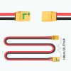 XT90-S Anti-Spark Female to XT90 Male Plug Extension Wire Cable Lead Silicone Wire 10AWG for RC Lipo Battery FPV Drone Large Model Airplane (1m/3.28ft) view 3