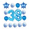 38th Birthday Decorations Party Supplies,Blue Number 38 Balloon,40 Inch Giant Foil Mylar 38th Balloons Decoration for men and women,Large Helium Numbers 38 Balloon for 38th Anniversary Events Supplies view 1