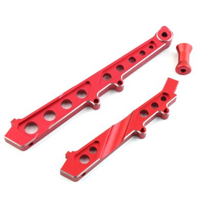 Alloy Front Rear Chassis Brace Set ARA320511 for Arrma Felony Infraction 6S BLX Limitless Roller Upgrade Parts (Red)