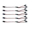 JR Servo Extension Cable Y Cables Y Harness Servo Extension Wire Lead for RC Cars Trucks Airplanes Servo Receiver Connection (1 Male to 2 Female) view 3