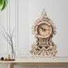 3D Assembled Wooden Clock, Wood 3D Puzzle for Home Room Decor, Creative DIY Antique Jewelry Box, Educational Puzzle Development Hands-on Ability Special-Shape Puzzle for Adults and Teens (Clock) view 2