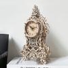 3D Assembled Wooden Clock, Wood 3D Puzzle for Home Room Decor, Creative DIY Antique Jewelry Box, Educational Puzzle Development Hands-on Ability Special-Shape Puzzle for Adults and Teens (Clock) view 3