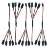 5pcs JR Y Connector Servo Extension Cable 3 Pin JR Plug Splitters 1 Male to 4 Female Servo Y Extension Connector for RC Models Cars Plane Helicopter Drone view 1