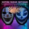 MEGOO Led Mask With Bluetooth Shining Mask Programmable,for halloween Party Cosplay,light up face mask Masquerade (USB Recharge)  view 4