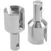 2Pcs Vgoohobby Steel Front/Rear Differential Output Cup Drive Cup # 9586 Compatible with Traxxas 1/8 Sledge 4WD 95076-4 RC Monster Truck Upgarde Parts (Silver) view 1