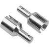 2Pcs Vgoohobby Steel Front/Rear Differential Output Cup Drive Cup # 9586 Compatible with Traxxas 1/8 Sledge 4WD 95076-4 RC Monster Truck Upgarde Parts (Silver) view 2