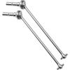 2Pcs Vgoohobby Steel Front/Rear CVD Drive Shaft Universal CVD Joint Shaft Axle Compatible with Traxxas 1/8 Sledge 4WD 95076-4 RC Monster Truck Upgarde Parts view 2