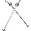 2Pcs Vgoohobby Steel Front/Rear CVD Drive Shaft Universal CVD Joint Shaft Axle Compatible with Traxxas 1/8 Sledge 4WD 95076-4 RC Monster Truck Upgarde Parts view 3