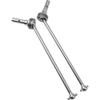 2Pcs Vgoohobby Steel Front/Rear CVD Drive Shaft Universal CVD Joint Shaft Axle Compatible with Traxxas 1/8 Sledge 4WD 95076-4 RC Monster Truck Upgarde Parts view 4