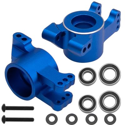 Vgoohobby Alloy Rear Stub Axle Carriers Hub w/Ball Bearings # 9552 Compatible with Traxxas 1/8 Sledge 4WD 95076-4 RC Monster Truck Upgarde Parts (Blue)