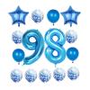 98th Birthday Decorations Party Supplies,Blue Number 98 Balloon,40 Inch Giant Foil Mylar 98th Balloons Decoration for men and women,Large Helium Numbers 98 Balloon for 98th Anniversary Events Supplies view 1