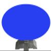 Felt Poker table Cover for 36, 48, 54, 60, or 72 round table made to order for glass or lifetime table (48 inch round, Royal) view 1
