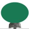 Felt Poker table Cover for 36, 48, 54, 60, or 72 round table made to order for glass or lifetime table (36 inch round, Shamrock) view 1