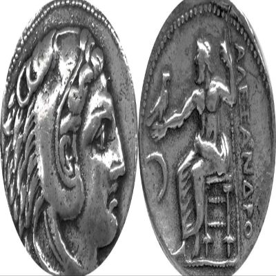 Alexander The Great, Ancient Greek Coin, Brilliant Military Strategist, Son of Phillip II, Ruler of The Known World in 323 BC, Percy Jackson Teen Gift, Great Stocking Stuffer 1S