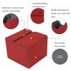AEGIS GUARDIAN Card Deck Box with Dice Tray for MTG Cards, Commander Deck Box fit 150+ Sleeved Cards, PU Leather Card Storage Box Strong Magnet Deck Game Case for TCG CCG, Red view 2