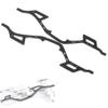 2pcs Carbon Fiber LCG Chassis Rails, Gen2 Lightweight Thickened Upgrade Frame Rails for 1/10 RC Rock Crawler Lower Center of Gravity SCX10 I II Element Enduro view 1