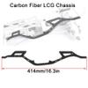 2pcs Carbon Fiber LCG Chassis Rails, Gen2 Lightweight Thickened Upgrade Frame Rails for 1/10 RC Rock Crawler Lower Center of Gravity SCX10 I II Element Enduro view 2