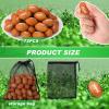 Zhanmai 72 Pcs Mini Foam Football Party Favors 1.5'' Stress Balls Bulk Toy for Sports Decorations Supplies Boys Girls Adults Outdoor Games with Drawstring Mesh Bag view 2