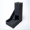 ByAllison Dice Tower - DND Dice Tray, Board Game Dice Tower - Dice Rolling Tray, Large Tower - Perfect for RPG and Tabletop Gaming White/Black view 2