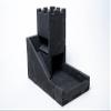 ByAllison Dice Tower - DND Dice Tray, Board Game Dice Tower - Dice Rolling Tray, Large Tower - Perfect for RPG and Tabletop Gaming White/Black view 4