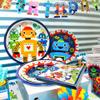 LaVenty Robot Birthday Party Pack - 34 Piece Set Including Banner, Plates, Napkins & Decorations view 4