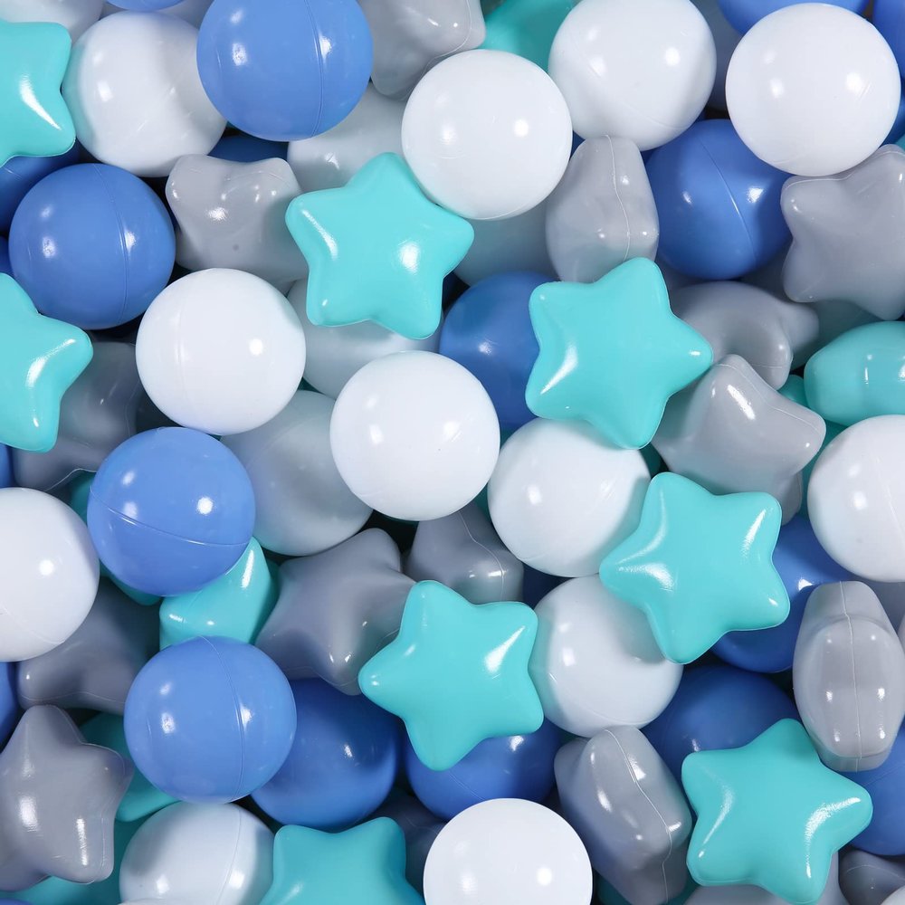 STARBOLO Star Ball Pit Balls for Toddlers -100pcs Pastel Colors Phthalate Free BPA Free Non-Toxic Crush Proof Play Balls Play Tent Pool Playhouse Playpen Party Decoration.