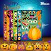 36 Sheets Halloween Stickers for Kids, Make A Pumpkin Face Stickers, Halloween Pumpkin Decorating for Kids Toddlers Party Favors Treats Party Games Goody Bag Filler view 3