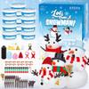 12 Pack Christmas Craft, DIY Snowman Kit for Kids, Build a Snowman Kit Indoor Decorations, Creative Kids Air Dry Modeling Clay, Xmas Activities Snowman Making Kit Toys for Holiday Favor Supplies view 1