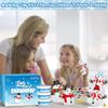 12 Pack Christmas Craft, DIY Snowman Kit for Kids, Build a Snowman Kit Indoor Decorations, Creative Kids Air Dry Modeling Clay, Xmas Activities Snowman Making Kit Toys for Holiday Favor Supplies view 2