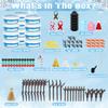 12 Pack Christmas Craft, DIY Snowman Kit for Kids, Build a Snowman Kit Indoor Decorations, Creative Kids Air Dry Modeling Clay, Xmas Activities Snowman Making Kit Toys for Holiday Favor Supplies view 3